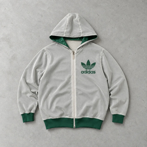 Adidas jacket green white - jacket,