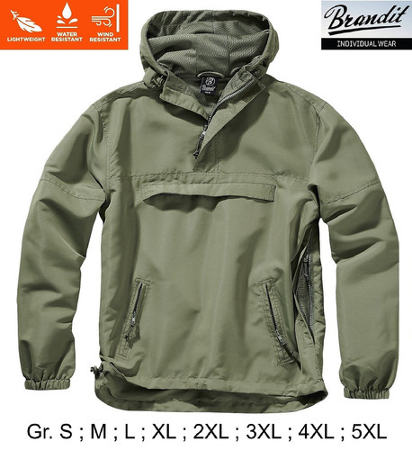 Brandit windbreaker light - windbreaker, oliv