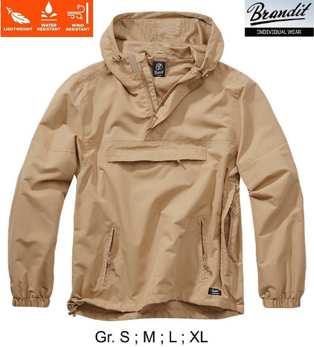 Brandit windbreaker light sand - windbreaker,