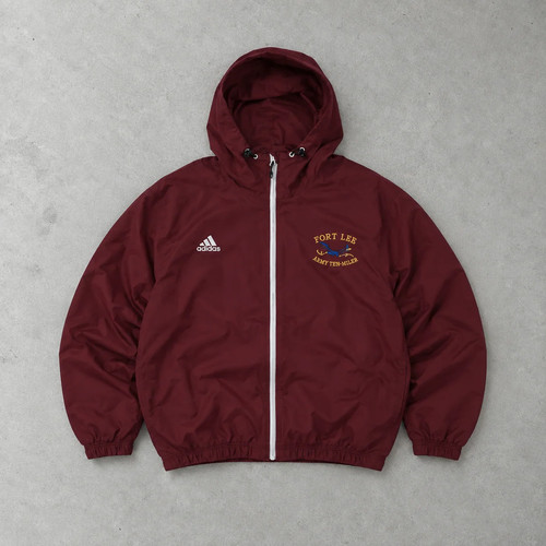 Adidas jacket burgundy white - burgundy, /