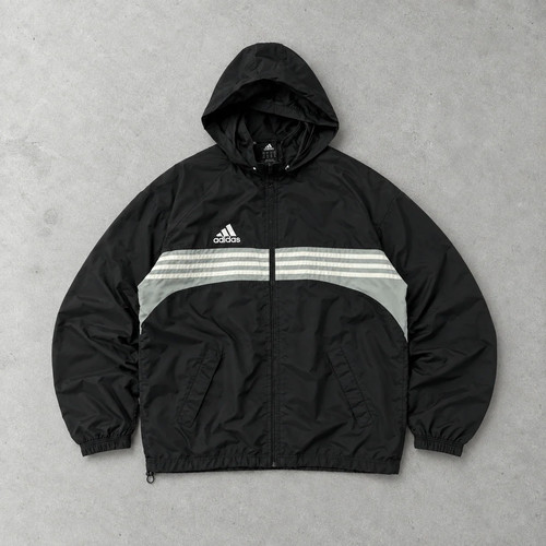 Y2k adidas windbreaker black - y2k,