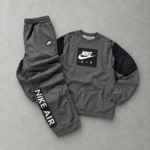 Nike tracksuit grey black - nike, grey/black