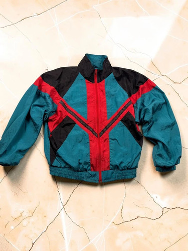 Vintage windbreaker petrol - windbreaker, s